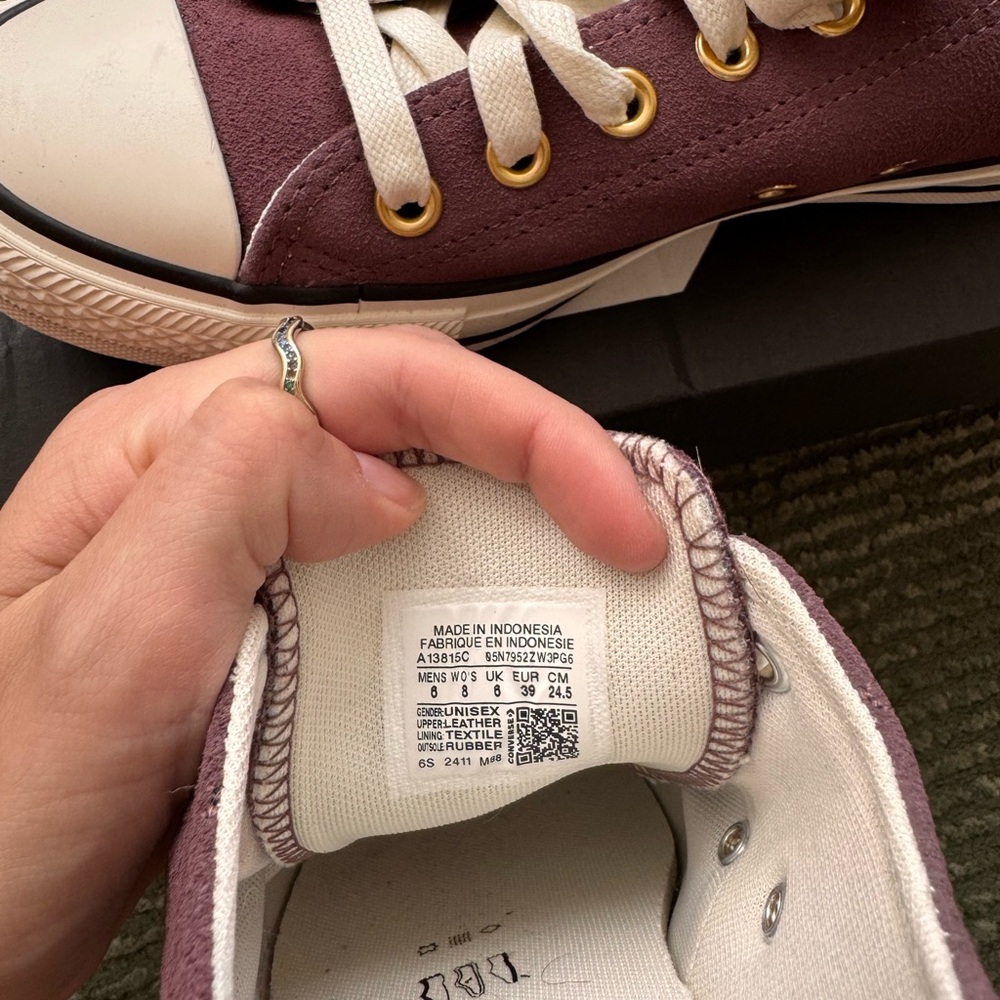 CONVERSE Purple Chuck Taylor All Star Suede sneakers - Picture 5 of 5